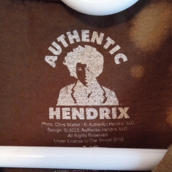 Brown Graphic T-Shirt with Music Icon Print - Picture 2 of 3